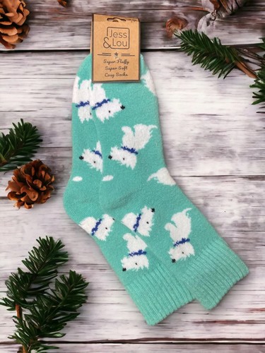 Jess lou westie dogs socks - jess, &
