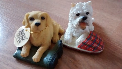 Regency fine arts ceramic dogs - arts,