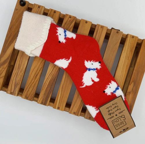 Jess lou westie socks dog - jess,