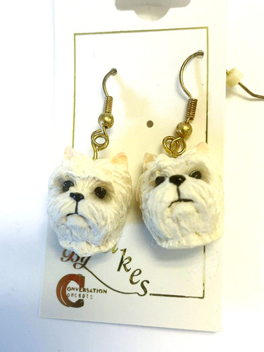 Earrings west highland terrier - earrings,