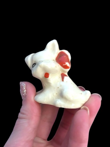 Vtg pair ceramic dog - pair, figurine